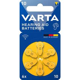 Varta Hearing Aid Battery 10, blistr 6ks (24610101416)