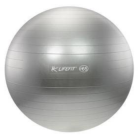 Piłka gimnastyczna LIFEFIT ANTI-BURST 65 cm Srebrny