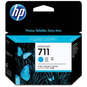 HP 711, 3x29 ml (CZ134A) azurová