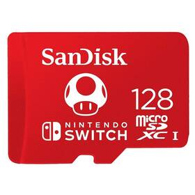 SanDisk Micro SDXC 128GB UHS-I U3 (V30) pro Nintendo Switch (100R/90W) (SDSQXAO-128G-GNCZN) (lehce opotřebené 8801838160)