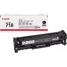 Toner Canon CRG-718Bk, 3,4K stran (2662B002) Czarny