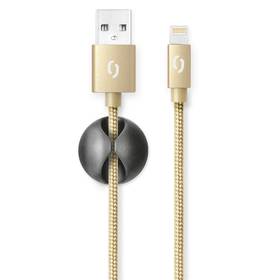 Kabel Aligator Premium USB/Lightning, 2m (DATKP23) Złoty