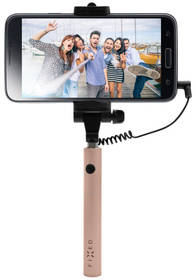Selfie tyč FIXED Snap Mini - růžová/zlatá (FIXSS-SNM-RG) růžová/zlatá