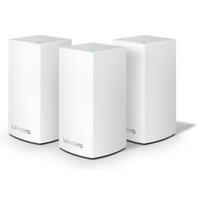 Prístupový bod (AP) Linksys Velop Mesh Wi-fi System, Dual-Band, 3-Pack (WHW0103-EU) biely