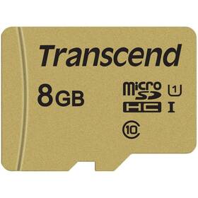 Transcend 500S microSDHC 8GB UHS-I U1 (Class 10) (95R/60W) + adapter (TS8GUSD500S)