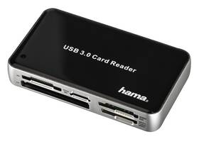Czytnik kart pamięci Hama USB 3.0 All in One Czarna/Srebrna