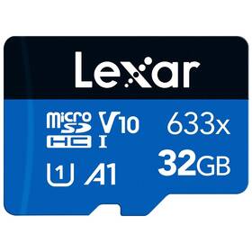 Lexar 633x microSDHC 32GB UHS-I, (100R/20W) C10 A1 V10 U1 (LMS0633032G-BNNNG)