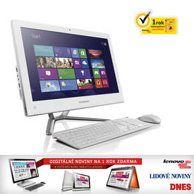 Komputer stacjonarny All-in-One Lenovo IdeaCentre C340 (57320473) Biały