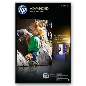 HP Advanced Photo Paper, lesklý, 10 x 15cm, bez okraj, 100 listů, 250 g/m2 (Q8692A)