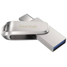 SanDisk Ultra Dual Luxe 128GB USB/USB-C (SDDDC4-128G-G46) strieborný