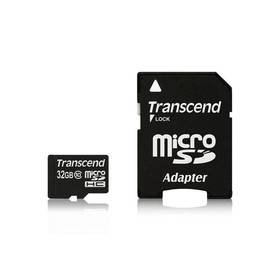 Transcend MicroSDHC 32GB Class10 + adaptér (TS32GUSDHC10 )