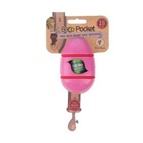 Pudełko na saszetki BecoPets Beco Pocket Pojemnik na worki na odchody Różowa