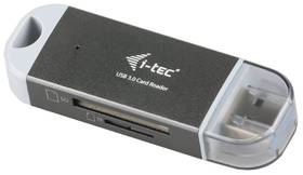 Czytnik kart pamięci i-tec USB 3.0 Dual Card Reader (U3CRDUO-GR) Szara
