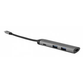 Verbatim USB-C/2x USB 3.0, USB-C, HDMI (49140) sivý