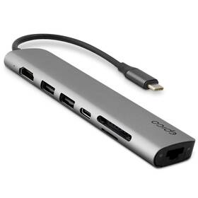 Hub USB Epico USB-C Multimedia 3 (9915112100040) Szary 