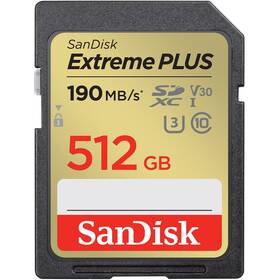 Karta pamięci SanDisk SDXC Extreme Plus 512GB UHS-I U3 (190R/130W) (SDSDXWV-512G-GNCIN)