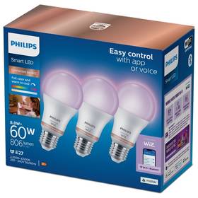 Inteligentna żarówka Philips Smart LED 8,8 W, E27, RGB, 3 ks (929003601036)