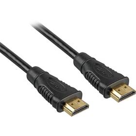 Kábel PremiumCord HDMI, pozlátený, High speed, s ethernetom, 1m (kphdme1) čierny