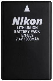 Baterie do  kamer wideo / fotoaparatów Nikon EN-EL9 pro D40/D60 Czarny