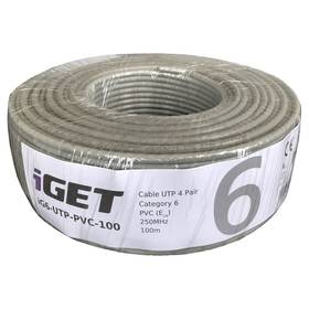 iGET Cat.6 UTP PVC Eca 100m/rola (84005021)