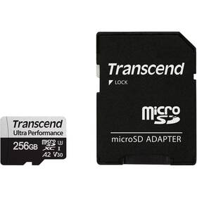 Karta pamięci Transcend 340S microSDXC 256GB UHS-I U3 V30 A2 (160R/125W) + adapter (TS256GUSD340S)