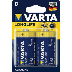 Batéria alkalická Varta Longlife D, LR20, blister 2ks (4120101412)