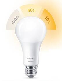 Žárovka LED Philips SceneSwitch, klasik, 3,5 – 7 – 14 W, E27, teplá bílá (8718696706794)