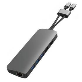 HyperDrive VIPER 10 ve 2 USB-C Hub (HY-HD392-GRAY) sivý