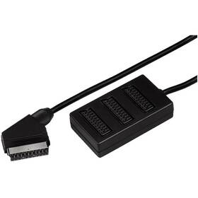 Kabel AQ 1x SCART (samec) na 3x SCART (samice) (xaqcva202)