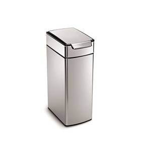 Odpadkový koš Simplehuman Touch Bar 40 l (CW2016) stříbrný