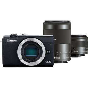 Canon EOS M200 + EF-M 15-45 IS STM + EF-M 55-200 IS STM (3699C018) černý