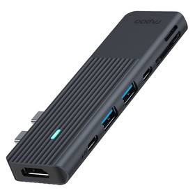 Rapoo 7-in-2 USB-C Multiport Adapter (MacBook) (UCM-2003) čierna