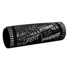 Mata LIFEFIT YOGA MAT EXKLUZIV PLUS, 180x60x1,5cm Czarna