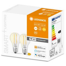 LEDVANCE SMART+ WiFi Filament, E27, 6W, teplá bílá (4058075665644)