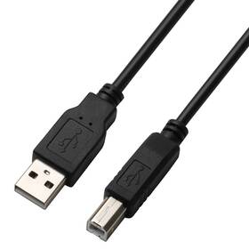 GoGEN USB A/USB B, 5m (USBAB500MM01) čierny