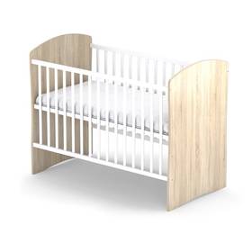 Drewniane łóżeczko dla dziecka Baby Sky PANDA 107 dąb