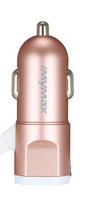 Ładowarka samochodowa iMyMax Fast Car Charger, 1x USB, 3,4A Różowa