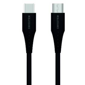 Swissten USB-C/Micro USB, 0,4m (71506510) čierny
