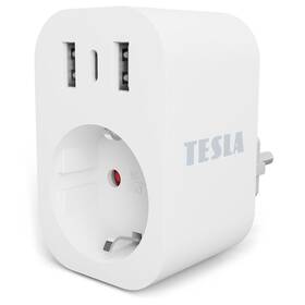 Tesla Smart SP300, 2x USB-A/1x USB-C (TSL-SPL-SP300-3USB) bílá
