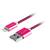 Kabel GoGEN USB / lightning, 1m, opletený (LIGHTN100MM25) Purpurowy