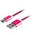 Kabel GoGEN USB / USB-C, 1m, opletený (USBAC100MM25) Purpurowy