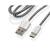 Kabel GoGEN USB / USB-C, 1m, opletený, zkumavka (USBAC100MM24T) Srebrny