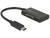 Czytnik kart pamięci DeLock USB-C/ SD, micro SD (91740) Czarna