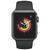 Inteligentny zegarek Apple Watch Series 3 GPS 38mm szara aluminiowa obudowa - czarny sportowy pasek (MTF02CN/A)