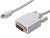 Kabel PremiumCord Mini DisplayPort / DVI, M/M, 3m (kportadmk02-03) Biały