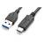 Kabel AQ USB 3.1 USB-C samec - USB 3.0 A samec , 1,8 m (xaqcc67018) Czarny