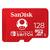 Karta pamięci SanDisk Micro SDXC 128GB UHS-I U3 (V30) pro Nintendo Switch (100R/90W) (SDSQXAO-128G-GNCZN)