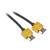 Kabel GoGEN HDMI 1.4 high speed, ethernet, M/M, 1,5m, pozłacany (GOGHDMI150MM03) Czarny