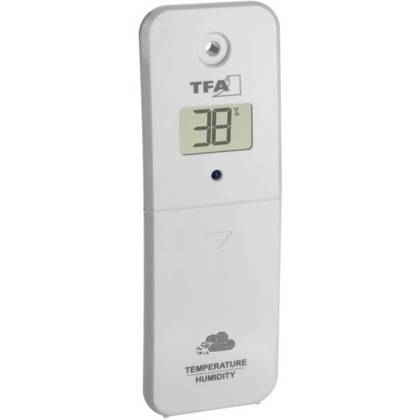 Snímač pre meteostanice TFA TFA 30.3800.02 pre VIEW - teplota, vlhkosť sivý/biely