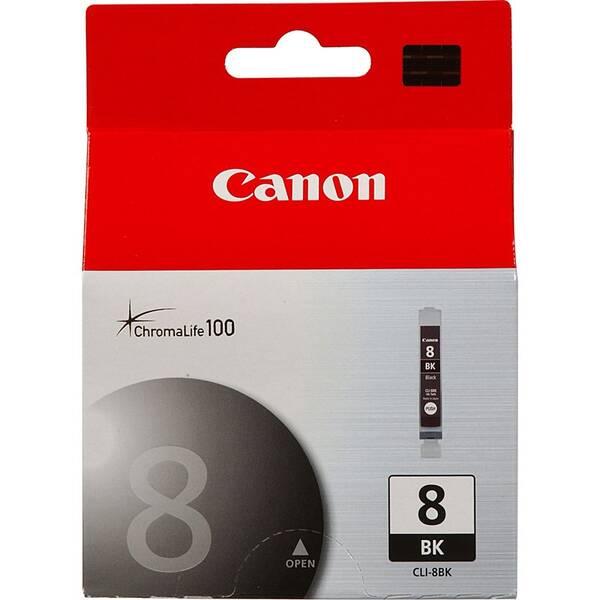 Inkoustová náplň Canon CLI-8Bk, 940 stran (0620B001) černá